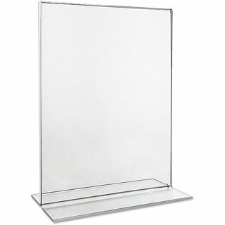 Clear 2-Sided T-Style Freestanding Frame, 8.5 x 11, 2/Pack