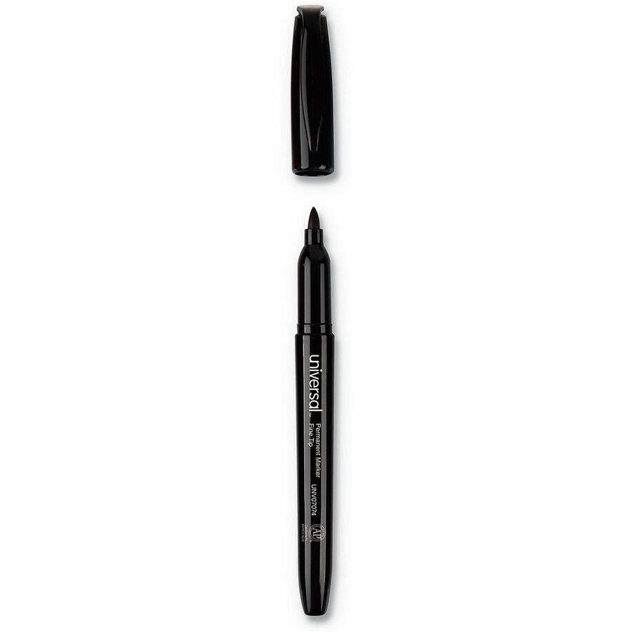 Pen-Style Permanent Marker Value Pack, Fine Bullet Tip, Black, 60/Pack