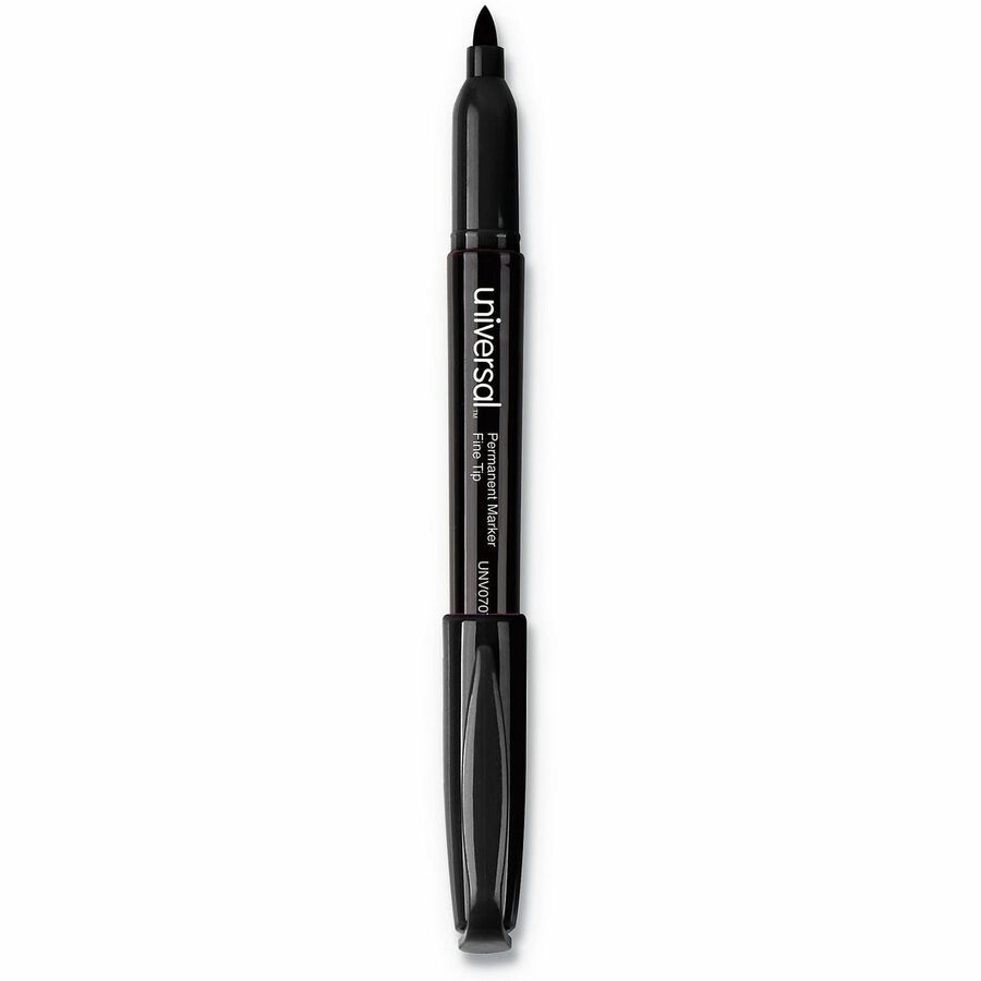 Pen-Style Permanent Marker Value Pack, Fine Bullet Tip, Black, 60/Pack