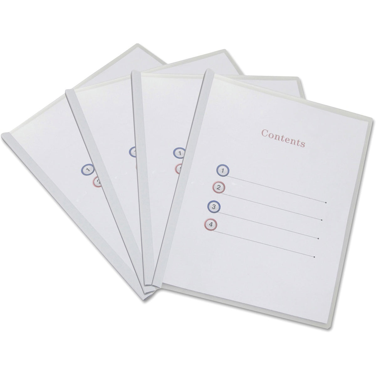 Clear View Report Cover with Slide-on Binder Bar, Clear/Clear, 25/Pack