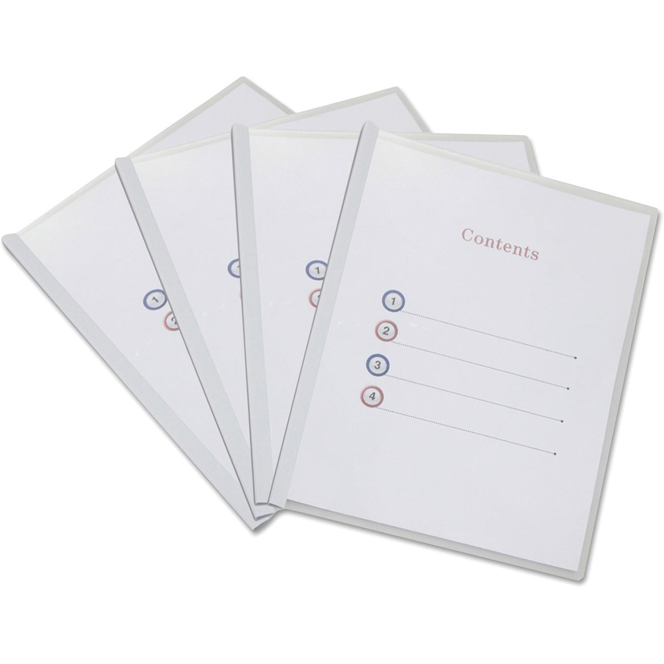 Clear View Report Cover with Slide-on Binder Bar, Clear/Clear, 25/Pack