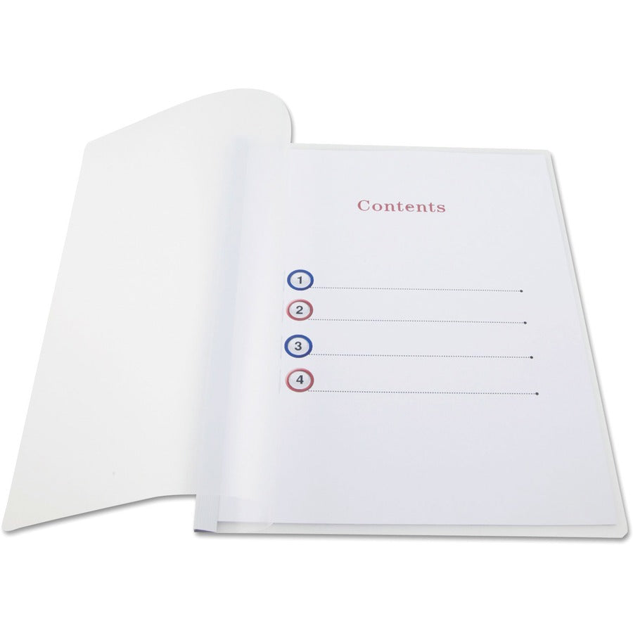 Clear View Report Cover with Slide-on Binder Bar, Clear/Clear, 25/Pack