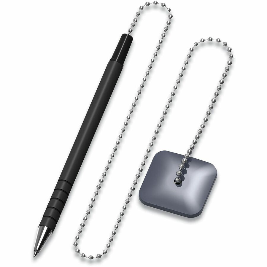 Ballpoint Counter Pen, Medium 0.7 mm, Black Ink, Black Barrel