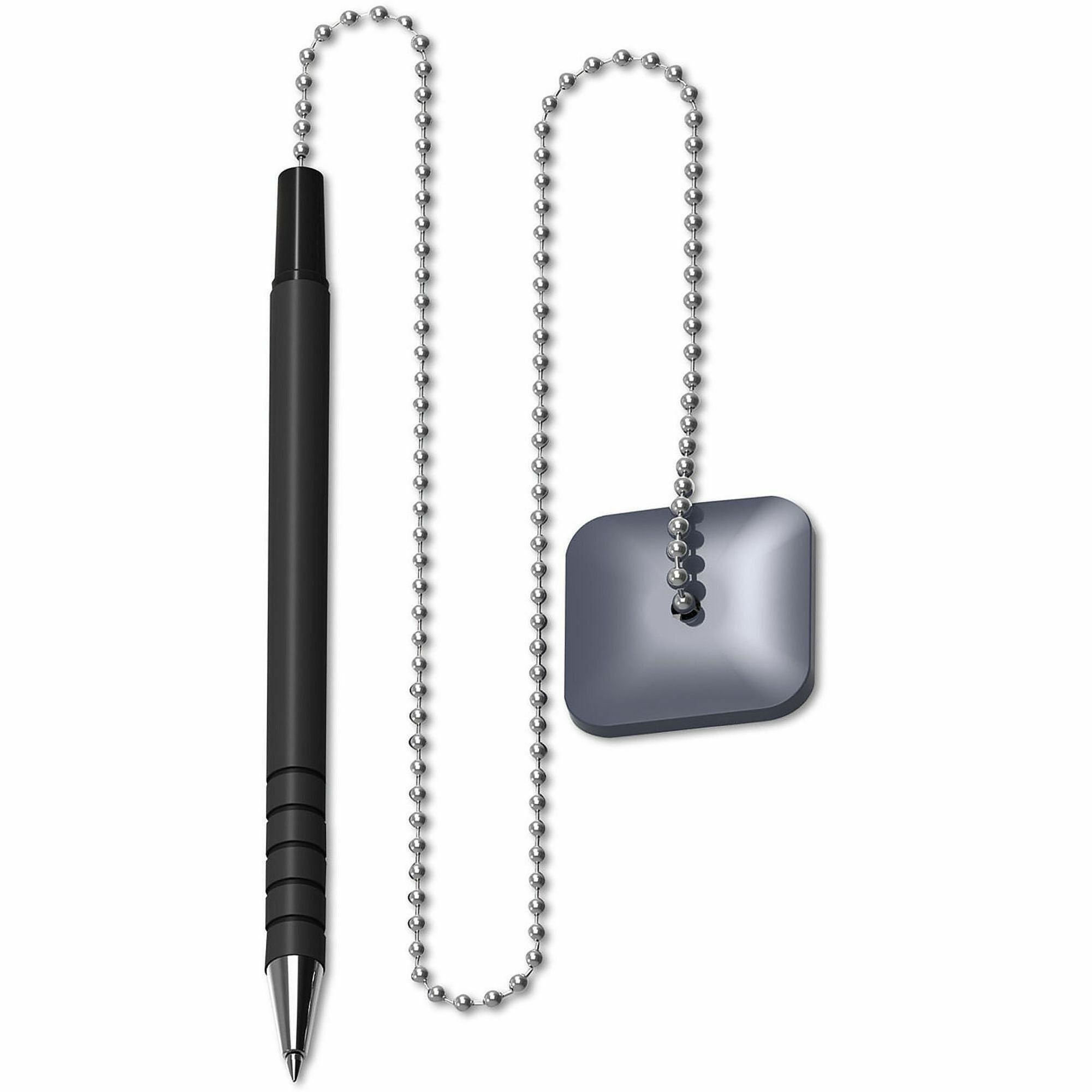 Ballpoint Counter Pen, Medium 0.7 mm, Black Ink, Black Barrel