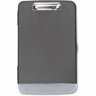 Storage Clipboard with Pen Compartment, 0.5" Clip Capacity, Holds 8.5 x 11 Sheets, Black