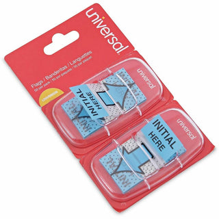 Deluxe Message Arrow Flags, "Initial Here", Blue, 100/Pack
