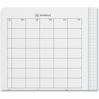 Quad Rule Composition Book, Quadrille Rule (4 sq/in), Black Marble Cover, (100) 9.75 x 7.5 Sheets, 6/Pack