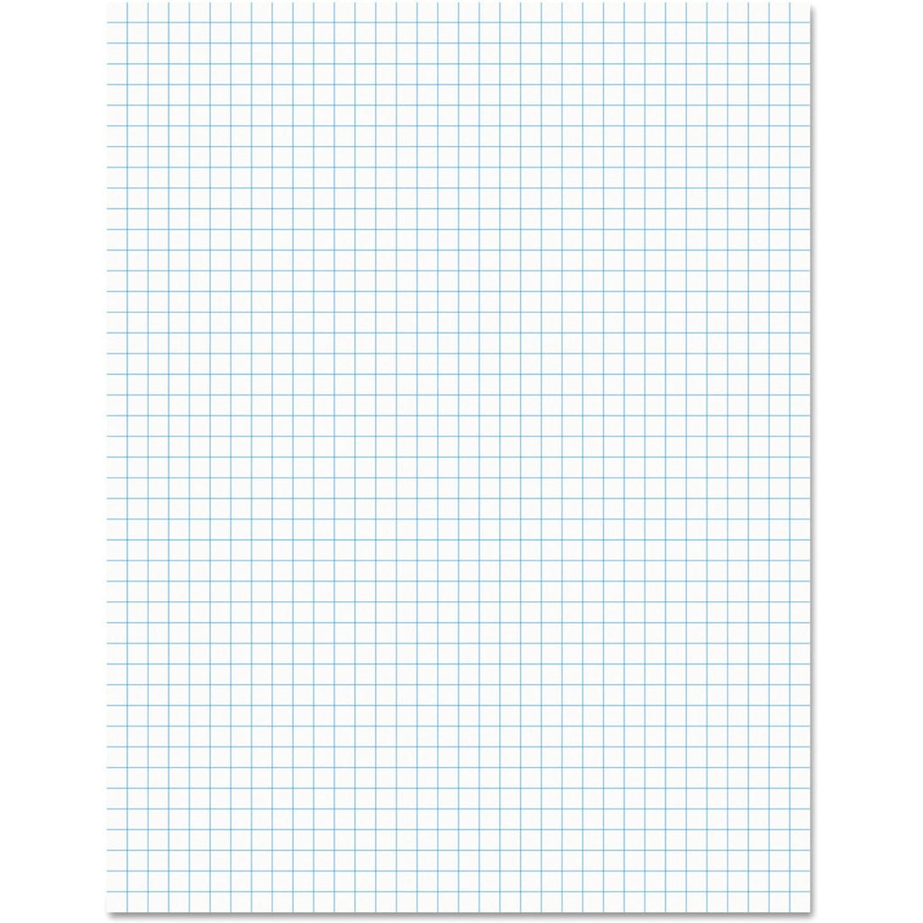 Quadrille-Rule Glue Top Pads, Quadrille Rule (4 sq/in), 50 White 8.5 x 11 Sheets, Dozen