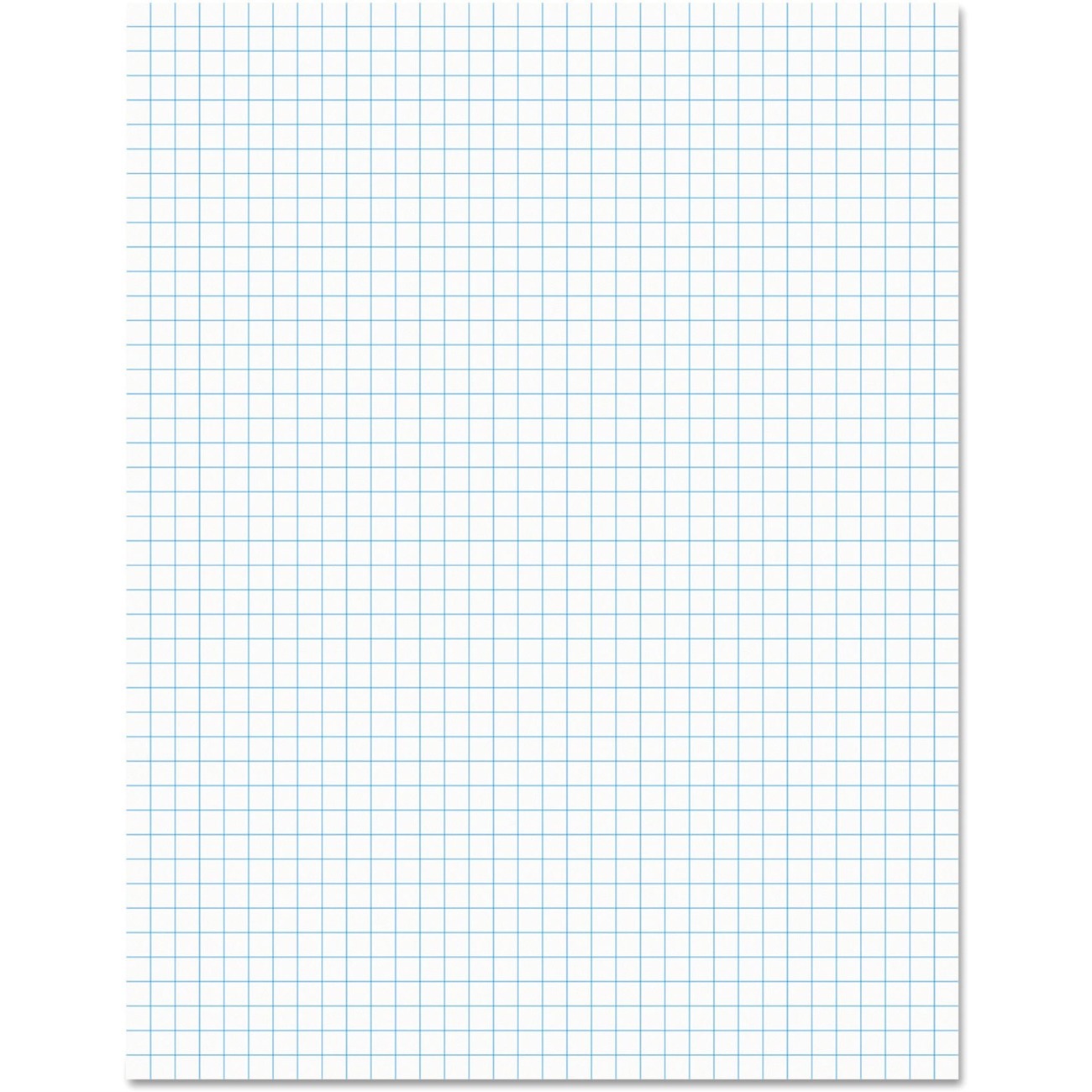 Quadrille-Rule Glue Top Pads, Quadrille Rule (4 sq/in), 50 White 8.5 x 11 Sheets, Dozen