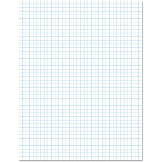 Quadrille-Rule Glue Top Pads, Quadrille Rule (4 sq/in), 50 White 8.5 x 11 Sheets, Dozen