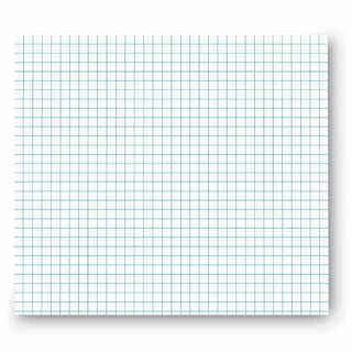 Quadrille-Rule Glue Top Pads, Quadrille Rule (4 sq/in), 50 White 8.5 x 11 Sheets, Dozen