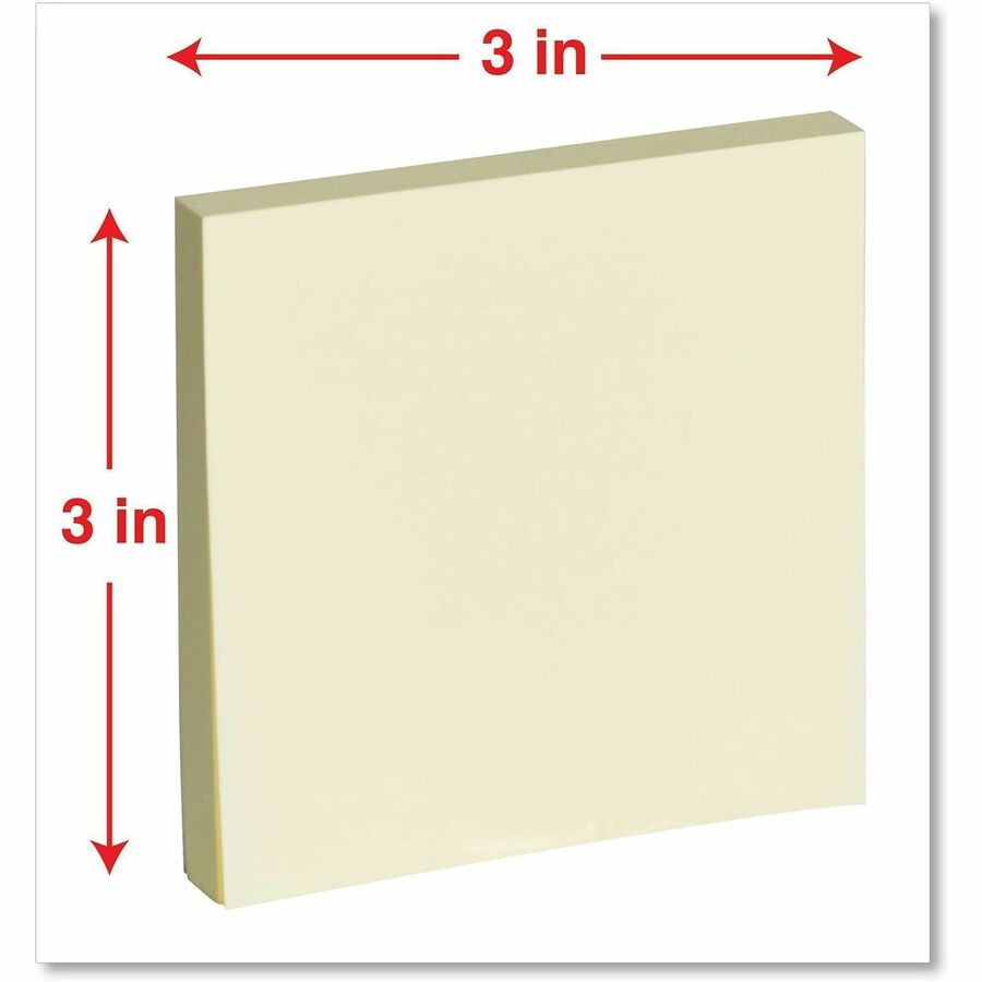 Self-Stick Note Pad Cabinet Pack, 3" x 3", Assorted Pastel Colors, 90 Sheets/Pad, 24 Pads/Pack