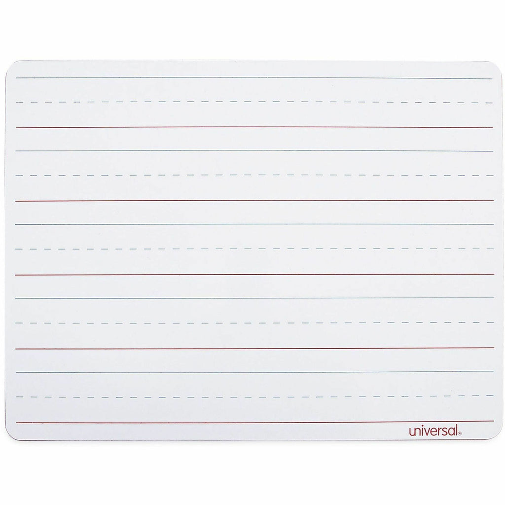 Lap/Learning Dry-Erase Board, Penmanship Ruled, 11.75 x 8.75, White Surface, 6/Pack