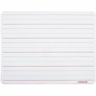 Lap/Learning Dry-Erase Board, Penmanship Ruled, 11.75 x 8.75, White Surface, 6/Pack