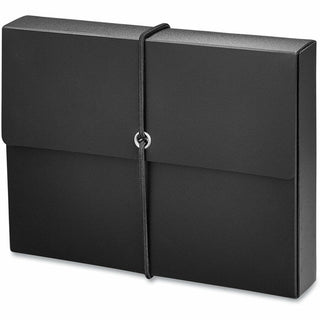 Poly Index Card Box, Holds 100 4 x 6 Cards, 4 x 1.33 x 6, Plastic, Black/Blue, 2/Pack