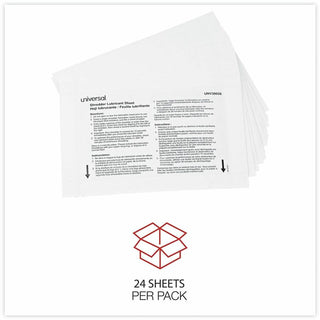 Shredder Lubricant Sheets, 8.4 x 5.9, 24 Sheets/Pack
