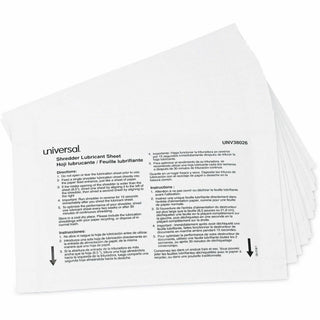 Shredder Lubricant Sheets, 8.4 x 5.9, 24 Sheets/Pack