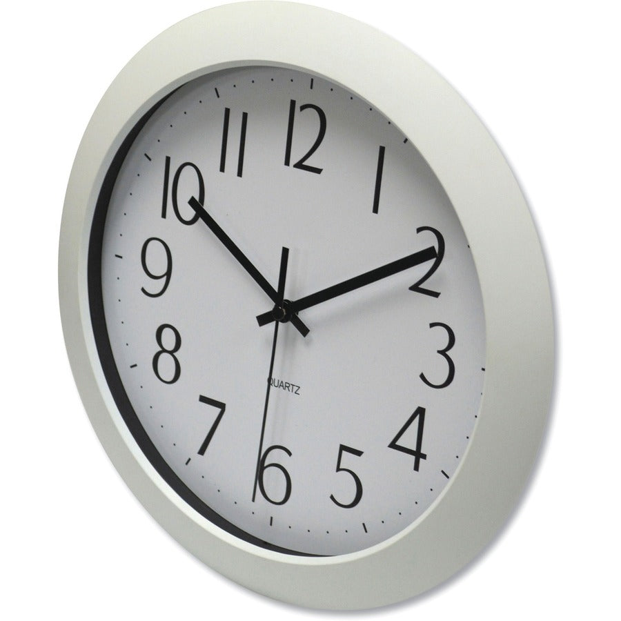 Whisper Quiet Clock, 12" Overall Diameter, White Case, 1 AA (sold separately)