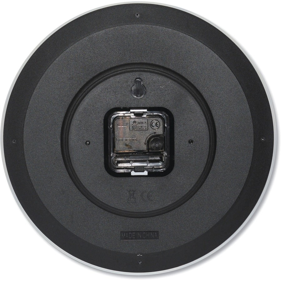 Whisper Quiet Clock, 12" Overall Diameter, White Case, 1 AA (sold separately)