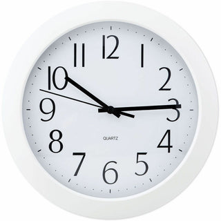 Whisper Quiet Clock, 12" Overall Diameter, White Case, 1 AA (sold separately)