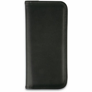 Business Card Holder, Holds 160 3.5 x 2 Cards, 4.75 x 10.13, Vinyl, Black