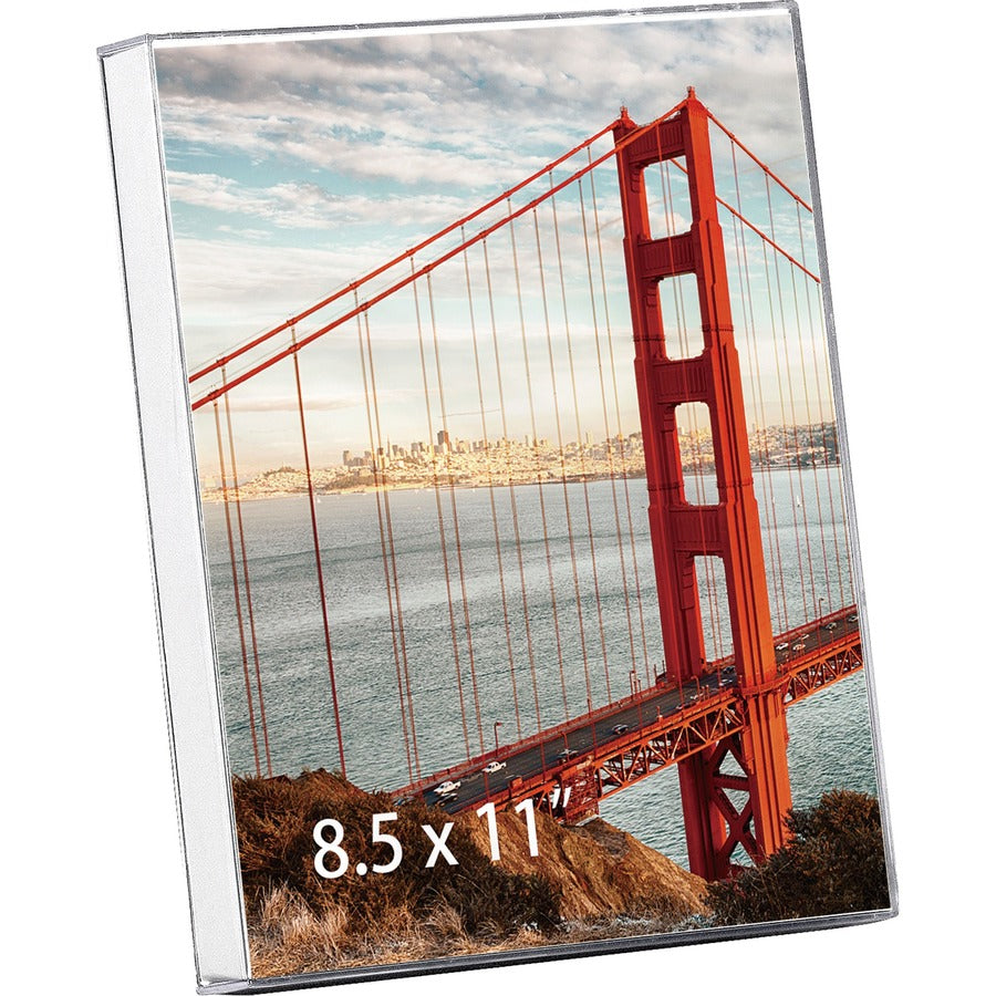 Clear Box Frame, Plastic, 8.5 x 11 Insert, Clear