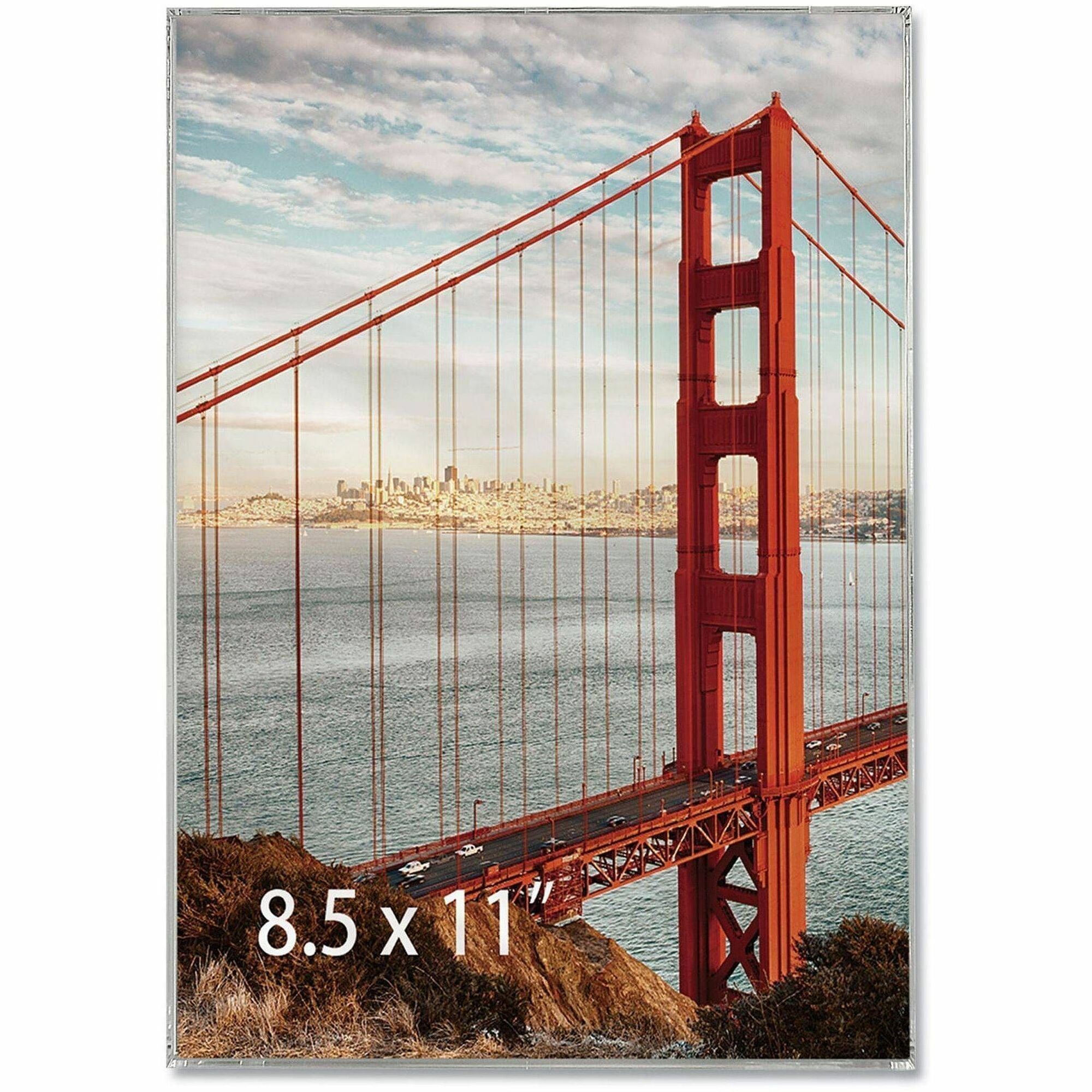 Clear Box Frame, Plastic, 8.5 x 11 Insert, Clear