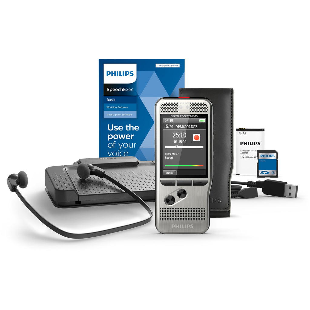 Pocket Memo Dictation/Transcription Kit, Foot Control