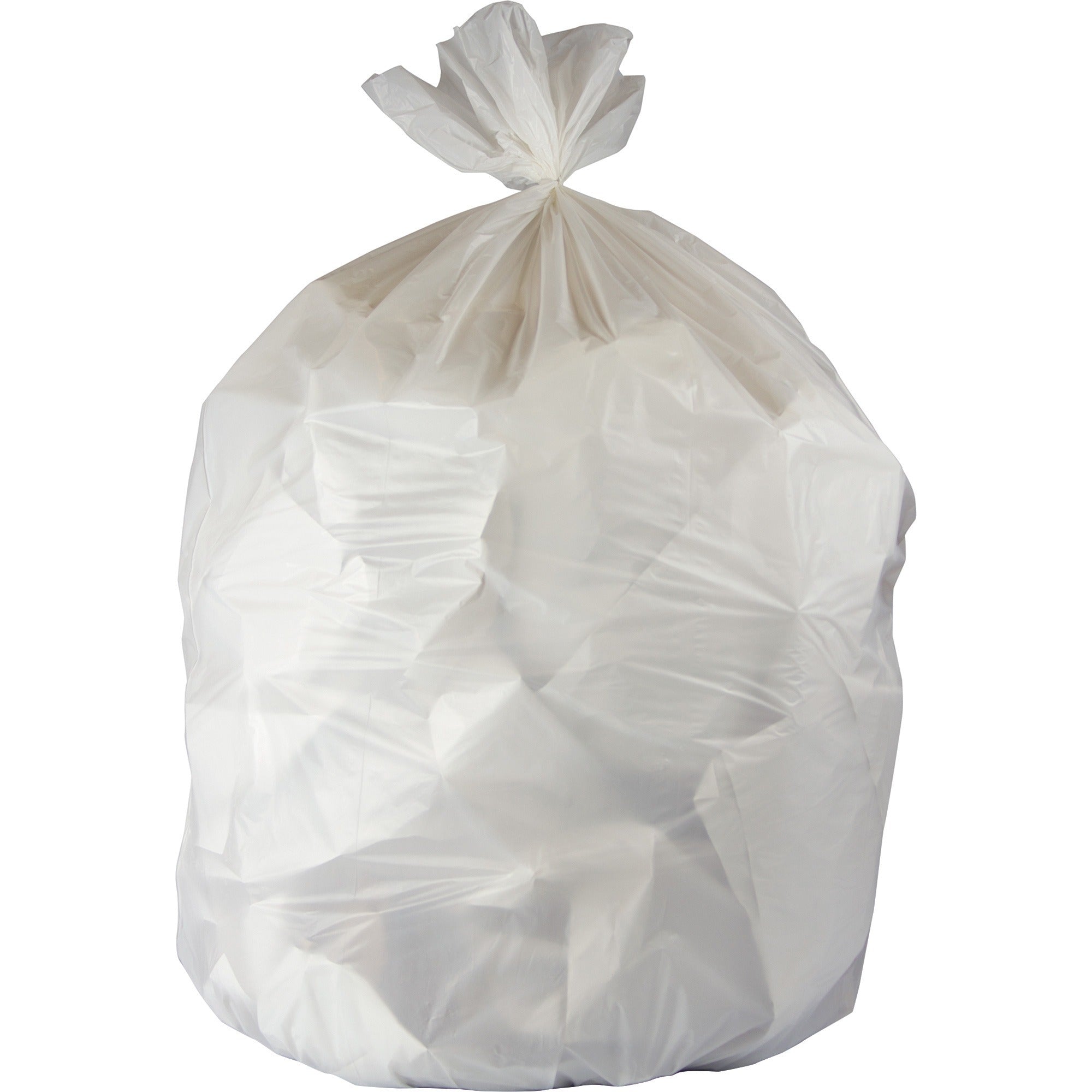 Genuine Joe 16-gallon Linear Low-Density Bags - 16 gal Capacity - 24" Width x 32" Length - 0.40 mil (10 Micron) Thickness - Low Density - White - Resin - 500/Carton - Waste Disposal