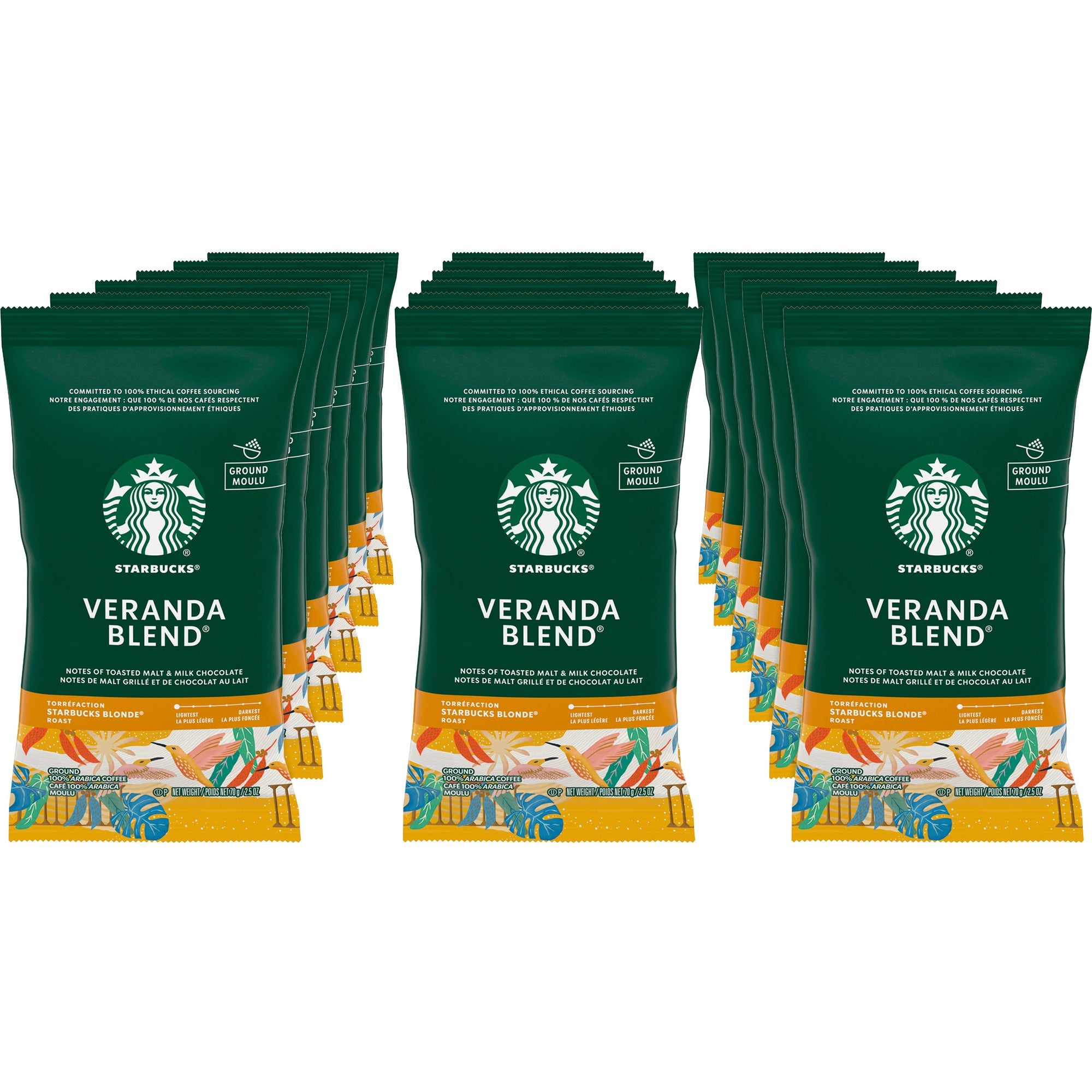 Starbucks Veranda Blend Coffee - Blonde - 2.5 oz - 18 / Box