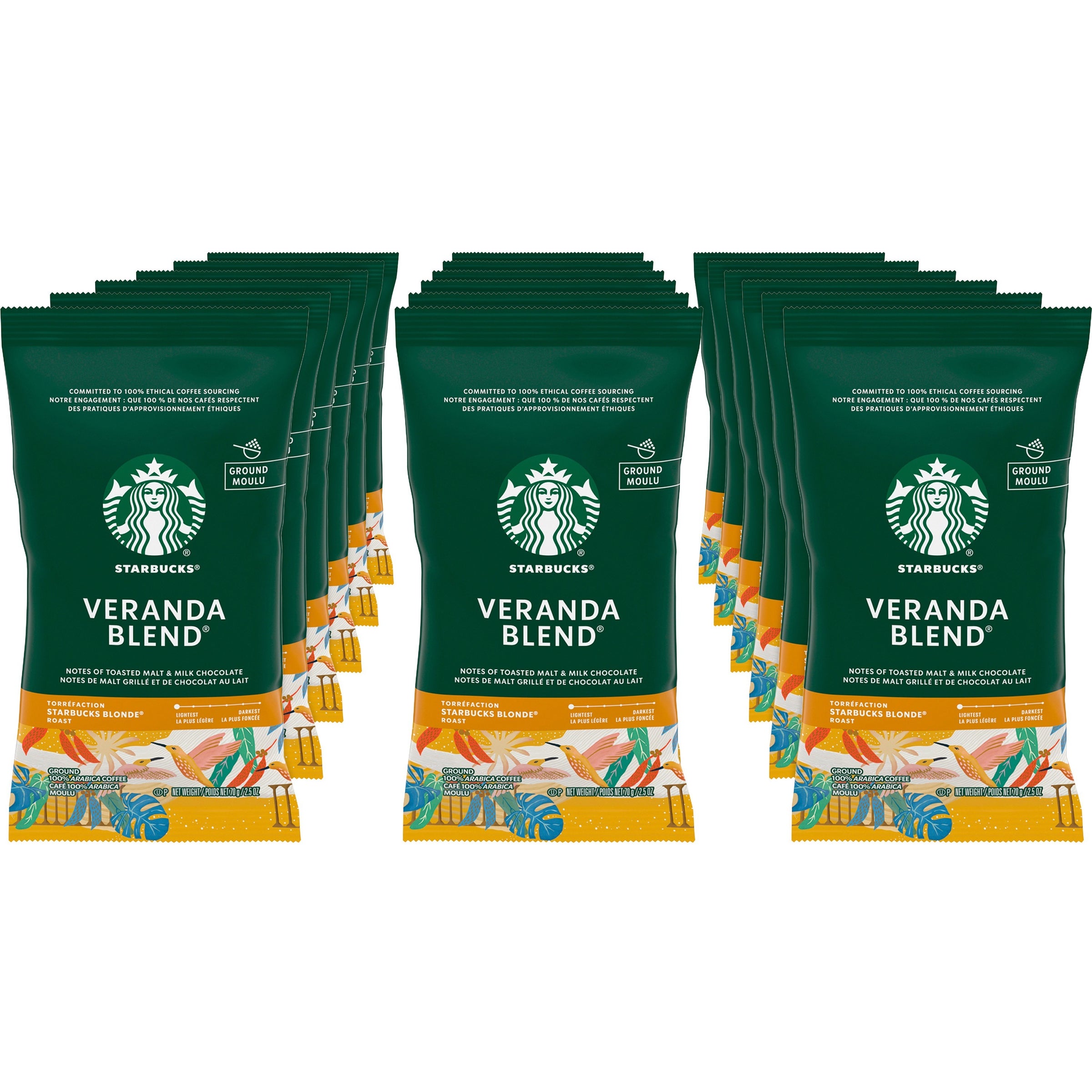 Starbucks Veranda Blend Coffee - Blonde - 2.5 oz - 18 / Box