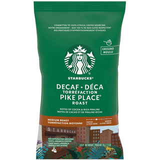 Starbucks Decaf Pike Place Coffee Pack - Medium - 2.5 oz Per Packet - 18 / Box