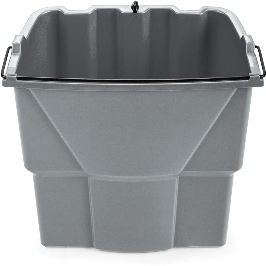 Rubbermaid Commercial WaveBrake 18 QT Dirty Water Bucket - 4.50 gal - 14" x 9.8" - Plastic - Gray - 1 Each