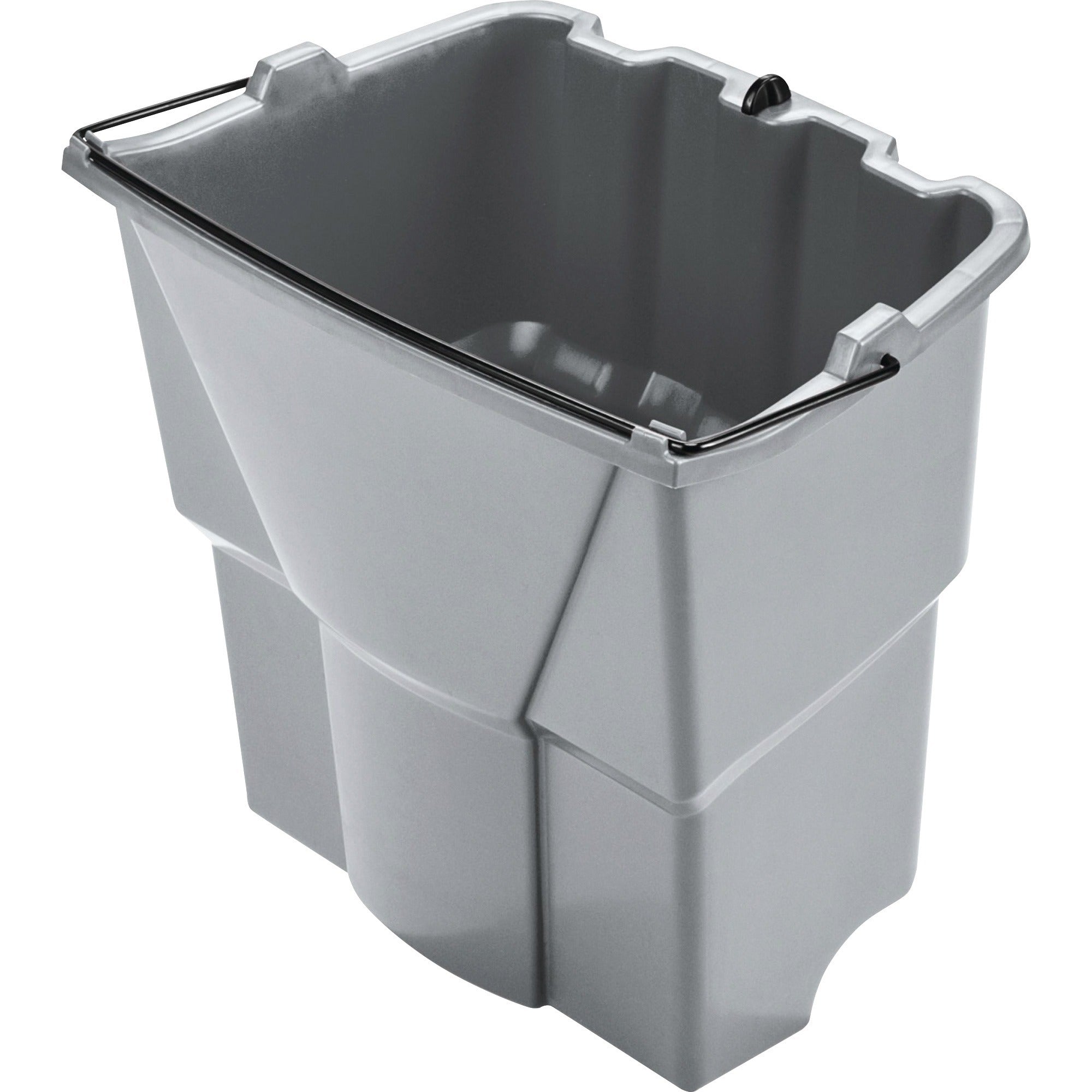 rubbermaid-commercial-wavebrake-18-qt-dirty-water-bucket-450-gal-14-x-98-plastic-gray-1-each_rcp2064905 - 1