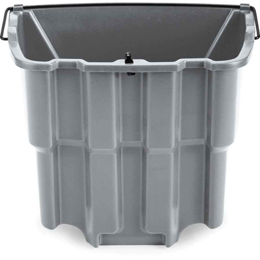Rubbermaid Commercial WaveBrake 18 QT Dirty Water Bucket - 4.50 gal - 14" x 9.8" - Plastic - Gray - 1 Each