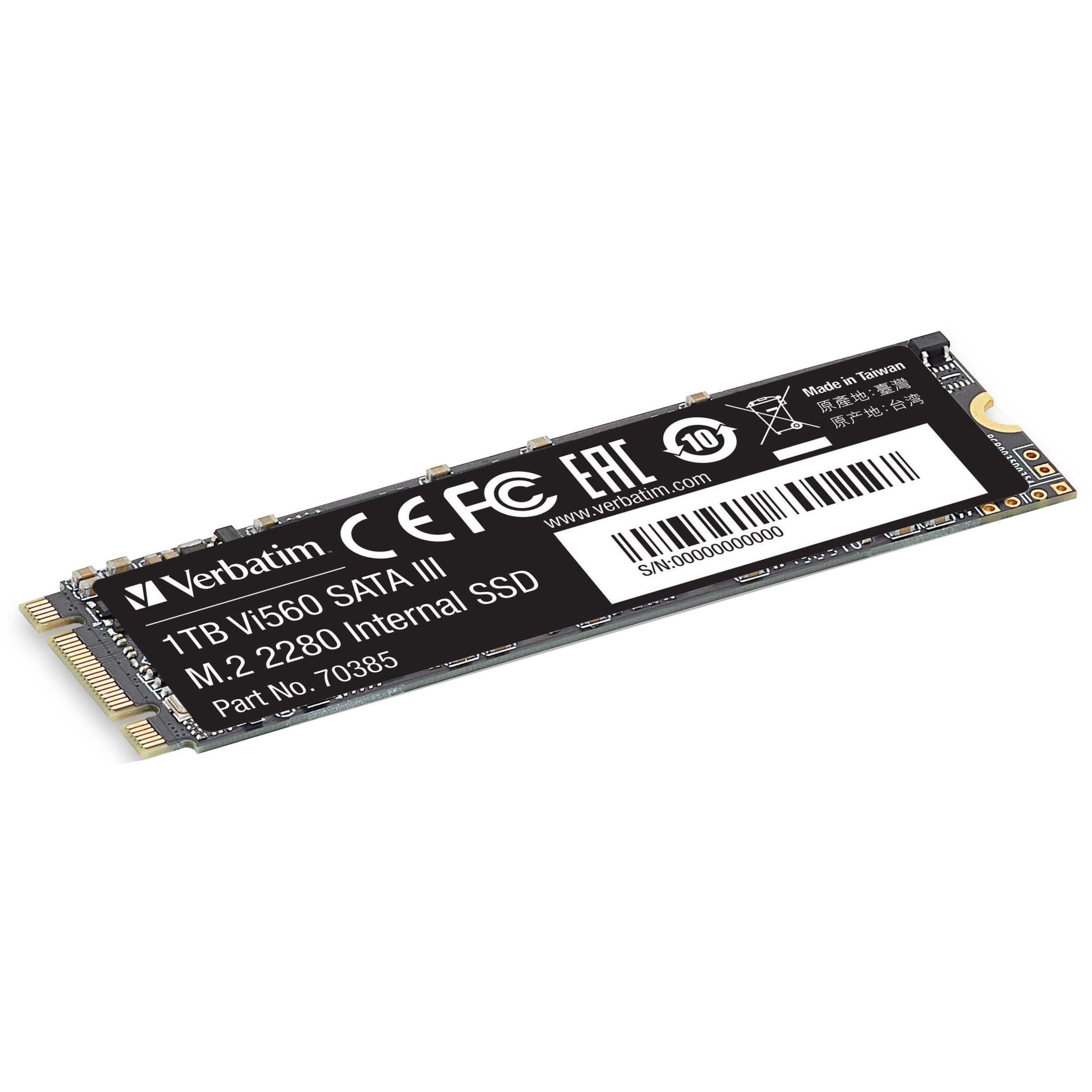 verbatim-vi560-1-tb-solid-state-drive-m2-2280-internal-sata-sata-600-notebook-desktop-pc-device-supported-445-tb-tbw-560-mb-s-maximum-read-transfer-rate-3-year-warranty-1-pack_ver70385 - 1