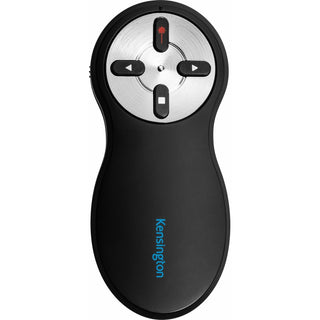 Kensington Wireless Presenter with Red Laser - Nano Receiver - Wireless - Radio Frequency - 2.40 GHz - Black - 1 Pack - USB Type A - 4 Button(s) - TAA Compliant
