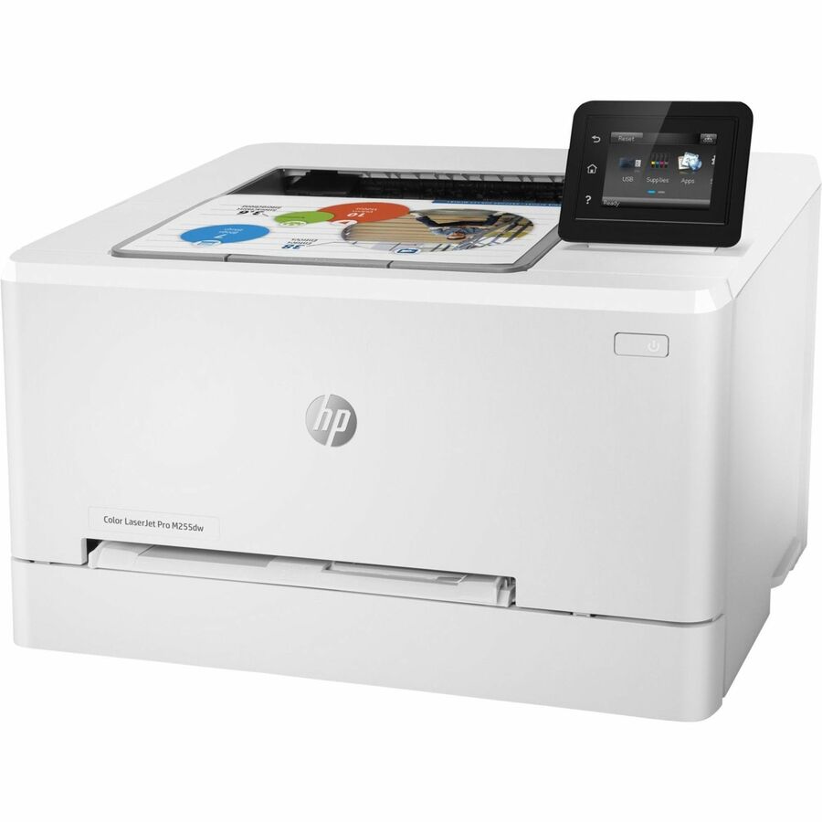 HP LaserJet Pro M255dw Desktop Laser Printer - Color - 22 ppm Mono / 22 ppm Color - 600 x 600 dpi Print - Automatic Duplex Print - 250 Sheets Input - Ethernet - Wireless LAN - Wi-Fi Direct, Apple AirPrint, HP ePrint, Mopria, Google Cloud Print - 4000
