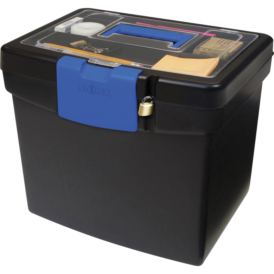 storex-file-storage-box-with-xl-storage-lid-external-dimensions-109-length-x-133-width-x-11-height-30-lb-media-size-supported-letter-850-x-11-clamping-latch-closure-plastic-black-blue-for-file-folder-1-each_stx61415b02c - 2