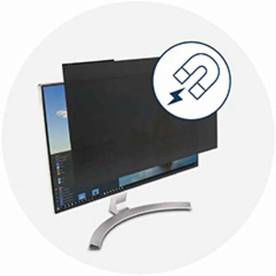 Magnetic Monitor Privacy Screen for 24" Widescreen Flat Panel Monitors, 16:9 Aspect Ratio