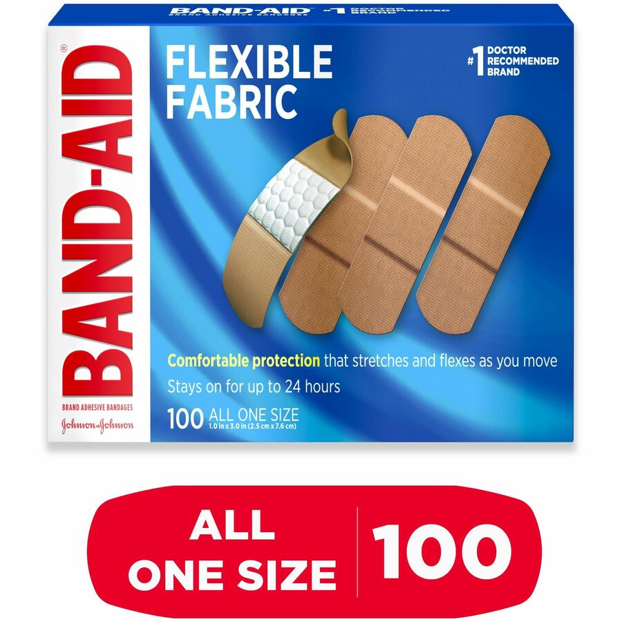 band-aid-flexible-fabric-adhesive-bandages-1-12-carton-100-per-box-beige-fabric_joj4444ct - 8