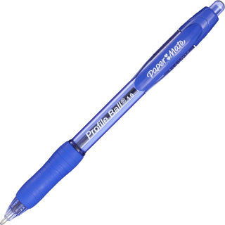 Profile Ballpoint Pen, Retractable, Medium 1 mm, Blue Ink, Translucent Blue Barrel, 36/Pack