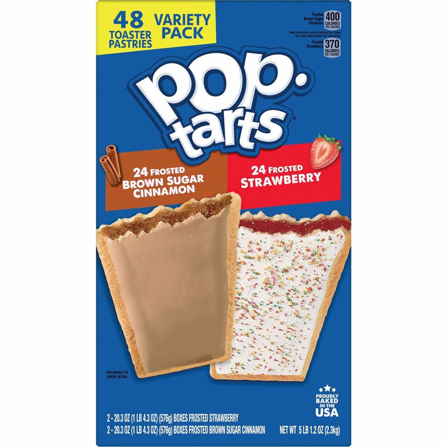 Pop Tarts Variety Pack - Assorted - 2.69 lb - 48 / Box