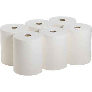 brawny-professional-d400-disposable-shop-towel-refills-990-x-13-250-sheets-roll-white-cellulose-disposable-absorbent-strong-soft-reusable-6-rolls-per-carton-1-carton_gpc20065 - 2