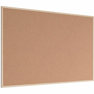Cork Bulletin Board, 70 x 47, Tan Surface, Birch Wood Frame