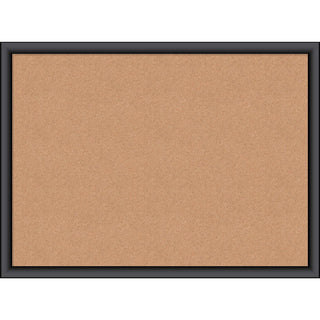 Cork Bulletin Board, 23 x 17, Tan Surface, Black Frame