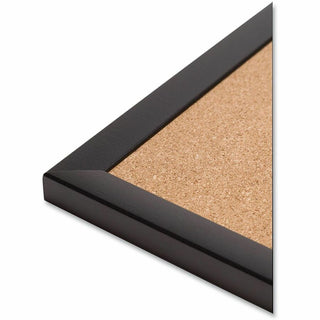 Cork Bulletin Board, 23 x 17, Tan Surface, Black Frame
