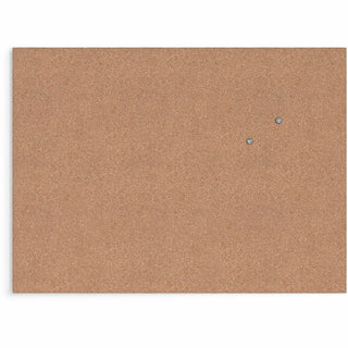 U Brands Cork Canvas Bulletin Board - 23" X 17" , Natural Cork Surface - Self-healing, Durable, Mounting System, Tackable, Frameless - 1 Each