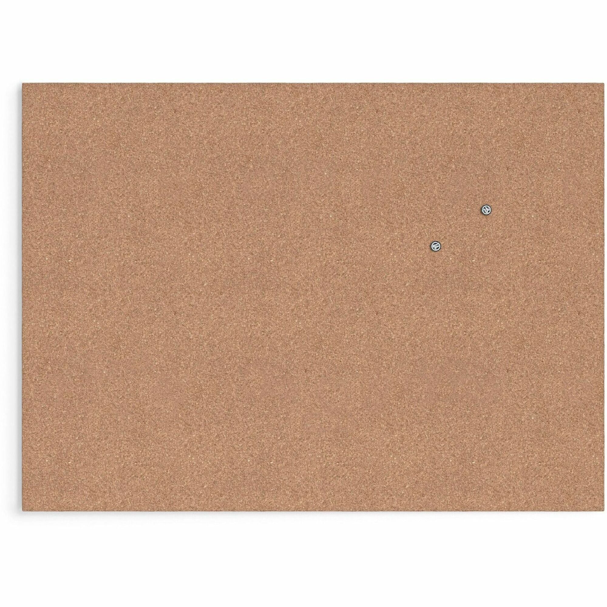 U Brands Cork Canvas Bulletin Board - 23" X 17" , Natural Cork Surface - Self-healing, Durable, Mounting System, Tackable, Frameless - 1 Each
