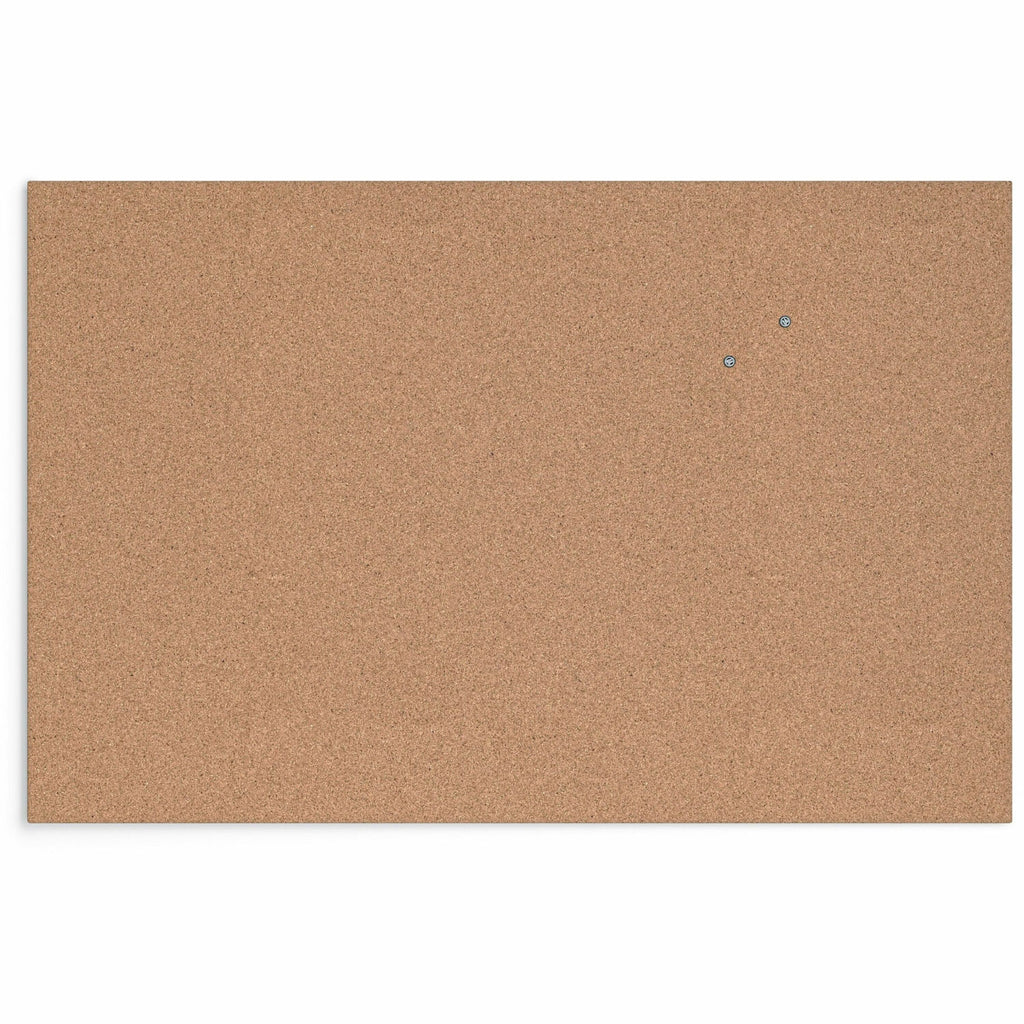 U Brands Cork Canvas Bulletin Board - 35" X 23" , Natural Cork Surface - Self-healing, Durable, Mounting System, Tackable, Frameless - 1 Each